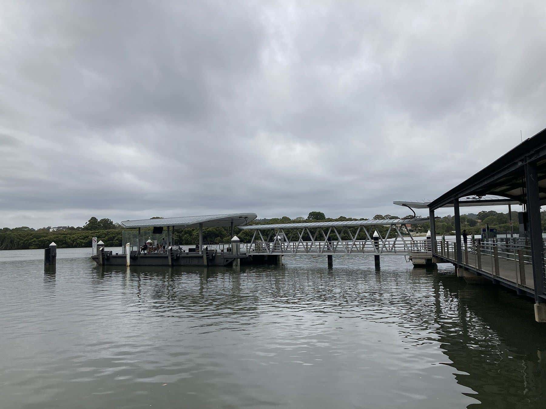 Sydney Olympic Park ferry wharf on the Parramatta River